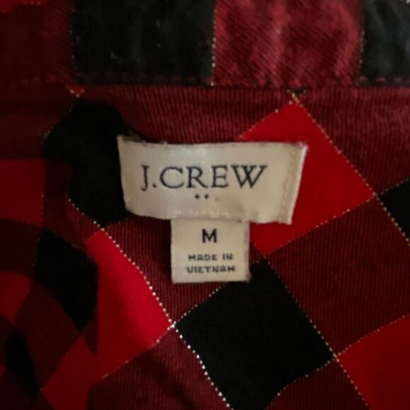 J.Crew buffalo plaid button up shirt size M - Picture 6 of 9